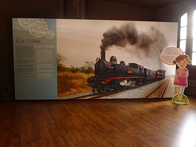 Apartat dedicat a les màquines de tren